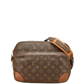 Louis Vuitton Monogram Nile Shoulder Bag M45244 Brown PVC Leather Women's LOUIS VUITTON
