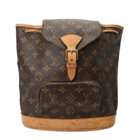 LOUIS VUITTON Monogram Montsouris MM Brown M51136 Women's Canvas Backpack/Daypack