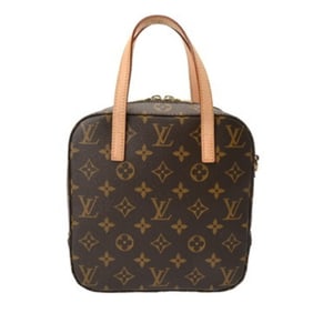 LOUIS VUITTON Monogram Spontini 2-Way Brown M47500 Women's Canvas Handbag
