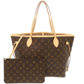 Unused Louis Vuitton Neverfull MM Monogram Rose Beige Tote Bag M46975 LV 0072 LOUIS VUITTON