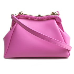 BVLGARI Serpentine Pouch 2-Way Shoulder Bag Pink Women's