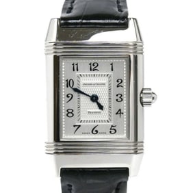 JAEGER-LECOULTRE Reverso Duet Diamond Bezel Watch, Manual Winding, 266.8.44, Men's