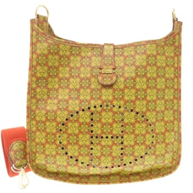 Hermès Evelyne GM Solar Leather Shoulder Bag, Yellow, Gold Hardware, ?X Stamp, 0912, HERMES