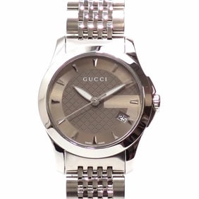 Gucci G-Timeless Women's Quartz Stainless Steel Watch, 126.5mm/YA120565, Battery-Operated, Diamante