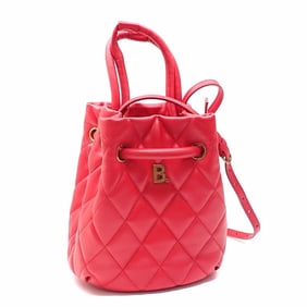 Balenciaga B Bucket Bag, Women's, Red Leather, 600327
