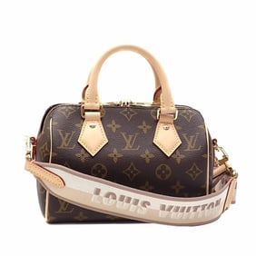 Louis Vuitton Monogram Speedy Bandouliere 20 Handbag, Women's, M46222, Beige, Mini Boston Bag,