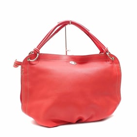 Celine tote bag for women, red leather