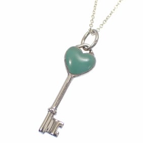 Tiffany Heart Key Necklace for Women, SV925, 3.3g, Silver,
