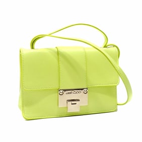 Jimmy Choo Women's Lemon Yellow Leather Shoulder Bag