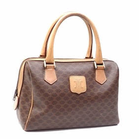 Celine Women's Brown PVC Leather Macadam