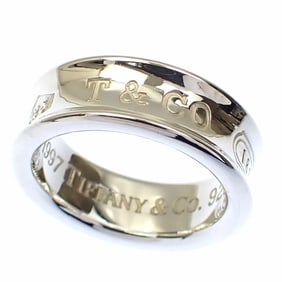 Tiffany 1837 Women's Silver 925 Ring, Size 10, 7.1g, Medium