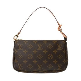 LOUIS VUITTON Monogram Canvas Pochette Accessoires Brown M51980 Women's Accessory Pouch