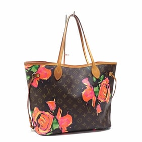 Louis Vuitton Monogram Rose Neverfull MM Tote Bag, Women's, M48613, 2009, Stephen Sprouse,