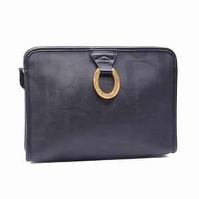 Christian Dior Dior Men's Black PVC Leather Clutch Bag