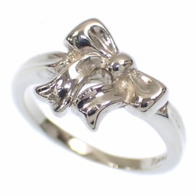 Tiffany Ribbon Ring for Women, SV925, Size 11, 3.2g, Silver