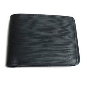 LOUIS VUITTON Louis Vuitton Portefeuille Multiple Bifold Wallet Epi Black M60662 IC Men's