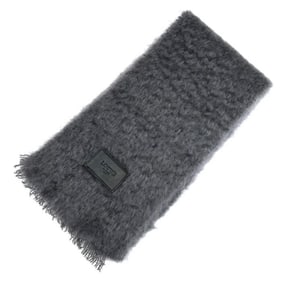 LOEWE Mohair and Wool Scarf, Gray, Unisex