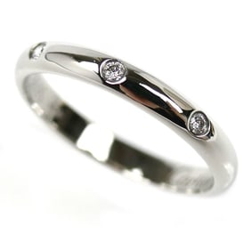 CARTIER Pt950 Platinum 1895 Wedding Ring with 3 Diamonds, Size 8, 48mm, 2.7g, Women's, B4058348