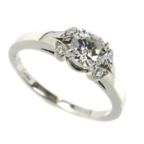 CARTIER Pt950 Platinum Ballerina Ring with 0.43ct Diamond, Size 8, 48mm, 3.6g, Women's