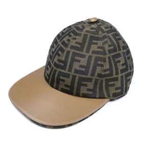 FENDI Zucca Baseball Cap, Brown, FXQ675 ALSG 58, Unisex