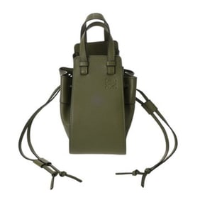LOEWE Hammock Mini 2-Way Green A538V07X10 Women's Leather Shoulder Bag