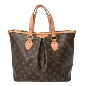 LOUIS VUITTON Monogram Palermo PM 2-Way Brown M40145 Women's Canvas Handbag