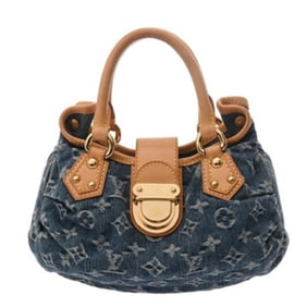 LOUIS VUITTON Monogram Denim Mini Pretty Blue M95050 Women's Handbag