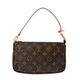 LOUIS VUITTON Monogram Canvas Pochette Accessoires Brown M51980 Women's Accessory Pouch