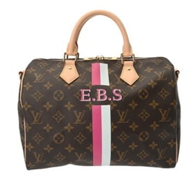 LOUIS VUITTON Monogram Speedy Bandouliere 30 Brown M40391 Women's Canvas Handbag
