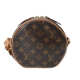 LOUIS VUITTON Monogram Boite Chapeau Souple PM Brown M45578 Women's Canvas Shoulder Bag
