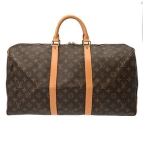 LOUIS VUITTON Monogram Keepall 50 Brown M41426 Women's Canvas Boston Bag