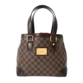 LOUIS VUITTON Damier Hampstead PM Brown N51205 Women's Canvas Handbag