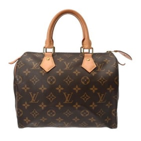 LOUIS VUITTON Monogram Speedy 25 New Model Brown M41109 Women's Canvas Handbag