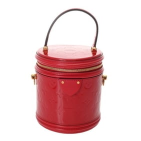 LOUIS VUITTON Monogram Vernis Cannes PM Rouge M53998 Women's 2-Way Bag