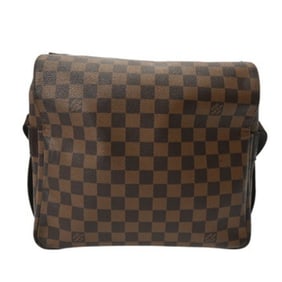 LOUIS VUITTON Damier Naviglio Brown N45255 Unisex Canvas Shoulder Bag