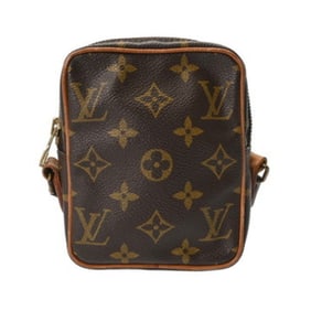 LOUIS VUITTON Monogram Mini Danube Brown M45268 Women's Canvas Shoulder Bag