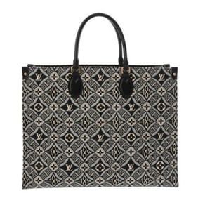 LOUIS VUITTON Monogram Jacquard On the Go GM Since1854 White/Black M57207 Women's Canvas Handbag