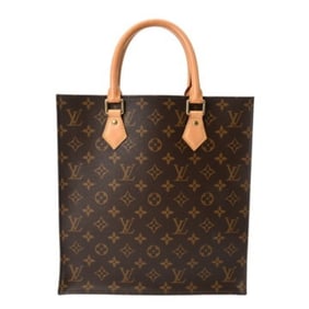 LOUIS VUITTON Monogram Sac Plat PM 2-Way Brown M80806 Women's Canvas Tote Bag