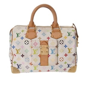 LOUIS VUITTON Multicolore Speedy 30 Blanc M92643 Women's Monogram Handbag