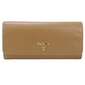 PRADA Prada Saffiano Leather Long Wallet with Bi-Fold Coin Pocket, Model PR92598 (1M1349), Women's,