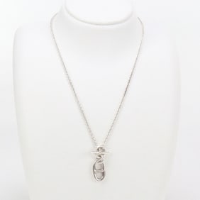 HERMES Chaine d'Ancre Necklace HE93009, Women's, Silver