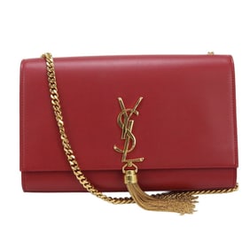 SAINT LAURENT Kate SL90171 Shoulder Bag (354119) with Tassel, Medium, Red