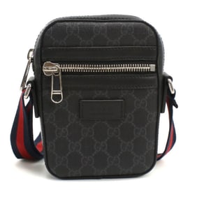 GUCCI GG Supreme Mini Shoulder Bag GU94827 682357 K5RLN 1095 Men's Black