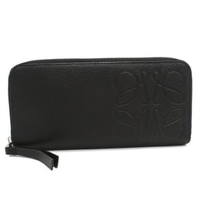 LOEWE Long Wallet with Round Zipper C500U46X02, Brand Name, Open Wallet, Men's/Women's, Black