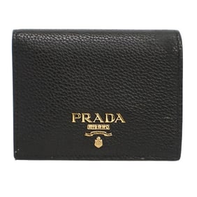 PRADA Prada Bifold Wallet PR88389 1MV204 2BG5 F0WCL Leather Women's Black