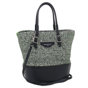 BALENCIAGA Tote Bag BG87254 410790 2-Way Handbag Women's Green