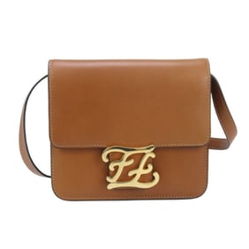 FENDI Karligraphy Shoulder Bag FE90591 8BT317 Women's Brown