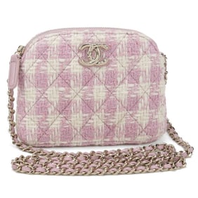 CHANEL NLOH72EG Crossbody Shoulder Bag with Chain and Coco Mark, Pink