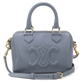 CELINE Small Boston Handbag, Women's, Blue