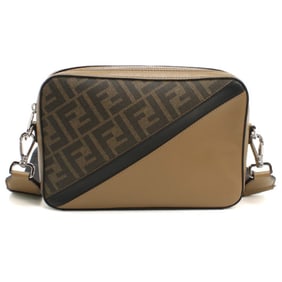 FENDI Men's Brown Diagonal Shoulder Bag 7M0286 with Camera Case